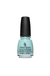 Light blue bottle of nail polish from China Glaze - At Your Athleisure color shade in 0.5-ounce size